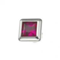 Оригинальный ринг-топ (дополнительный съёмный элемент) для магнитного кольца-основы немецкого бренда Energetix (ЕХ) кристалла рубинового цвета в металлической оправе. 