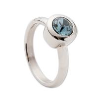 Кольцо с кристаллом цвета Маренго и магнитом от немецкого бренда Energetix