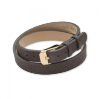 Классический кожаный магнитный браслет коричневого цвета для шармов немецкого бренда Energetix (ЕХ)