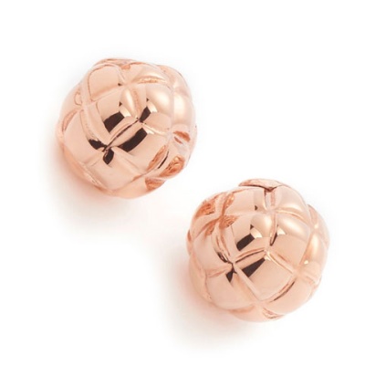 Серьги "Розовое золото" шар с неодимовыми магнитами 