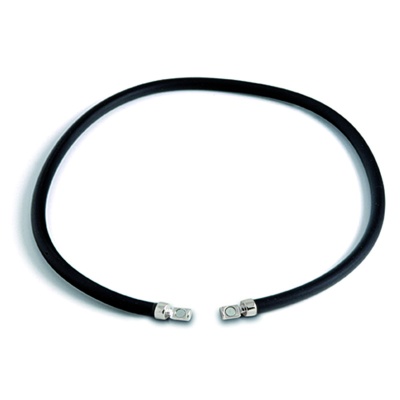 Ожерелье  на шею каучуковое, толстое, черного цвета без застежки с встроенными неодимовыми магнитами уникального немецкого бренда Energetix (ЕХ)