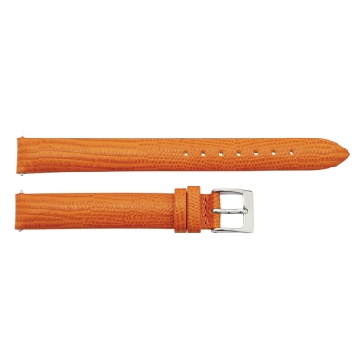 Кожаный браслет оранжевого цвета для узкого сменного магнитного элемента